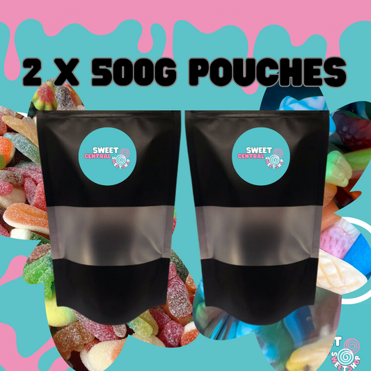 2 x 500G Sweet Pouches