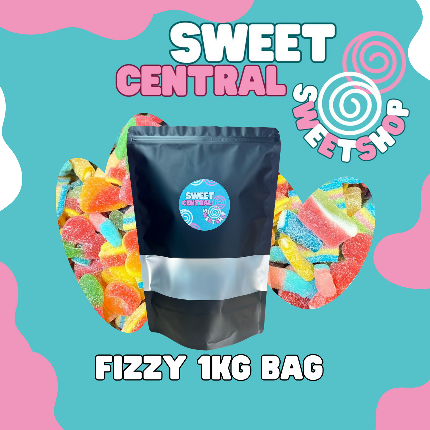 1KG Fizzy Pick n Mix Sweets Bag