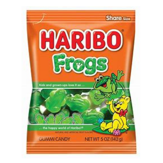 Haribo Frogs Peg Bag 5oz