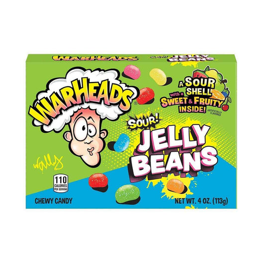 Warheads Extreme Sour Jelly Beans 113g Theatre Box