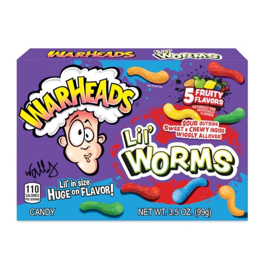 Warheads lil' worms Theatre Box