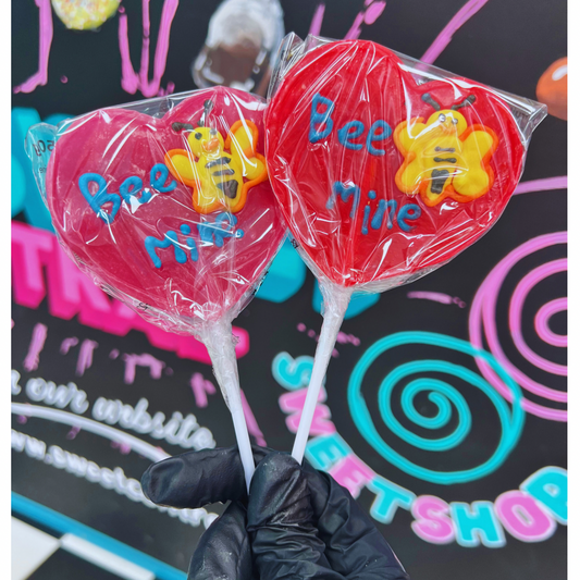 Valentines 'Bee Mine' Mega Lollipop