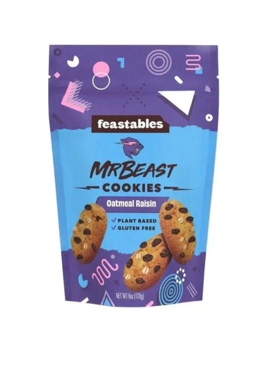Mr Beast Feastables Cookies Oatmeal Raisin
