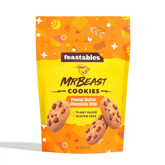 Mr Beast Feastables Peanut Butter Chocolate Chip Cookies