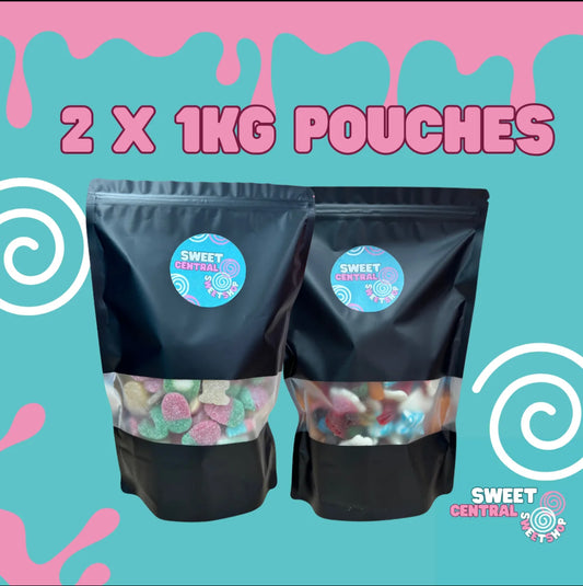 2 x 1KG Sweet Pouches